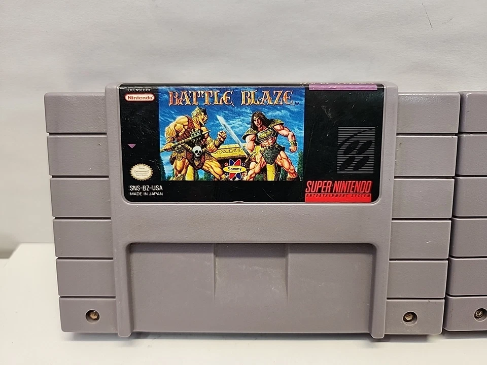 LOTE DE 4 SNES - Battle Blaze, Super Mario World, Taz-Mania y Wrestle Mania Foto 2 de 4