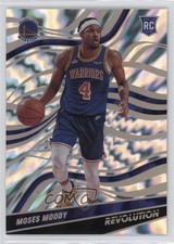 2021-22 Panini Revolution Rookies Asia Holo Silver 74/99 Moses Moody #104 0c6