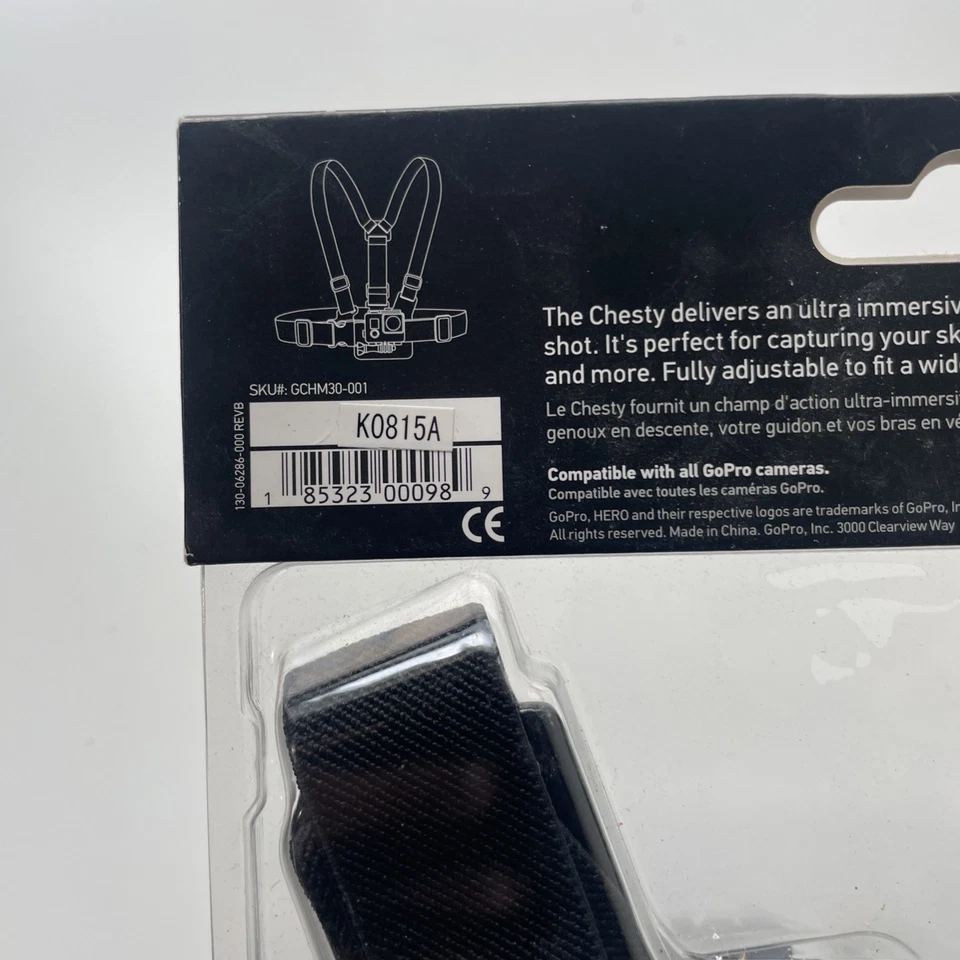 GoPro Chesty Chest Mount Harness - Go Pro Accessory - Model GCHM30-001 - New - Image 4 of 4