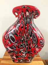 Murano Style 9.5inch. Art Glass Vase