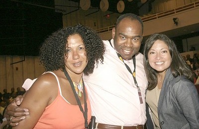 Debra Langford of Time Warner Steve Smith from TBS Tricia Vasquez - Old Photo