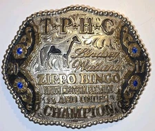 Tres Rios Silver Western Buckle Zippo Bingo Youth 13U Champion 2017