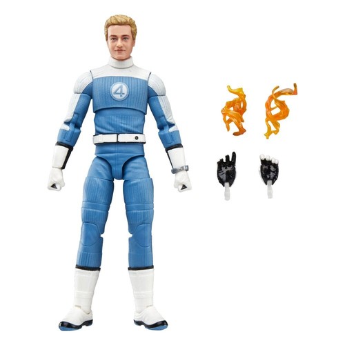I Fantastici 4 First Steps Action Figure Johnny Storm Marvel Legends Hasbro - Imagen 9 de 11