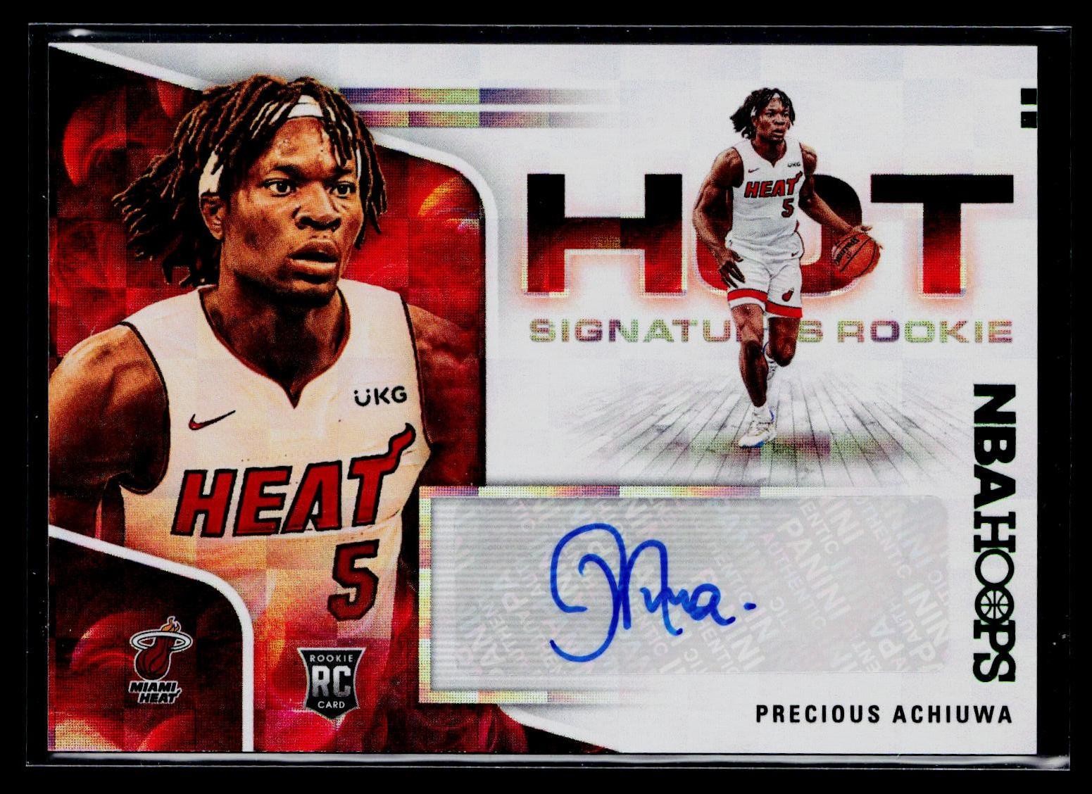 Precious Achiuwa #HR-PAW Basketball Cards 2020 Panini Hoops Hot Signatures trading card — raw and PSA graded price guide