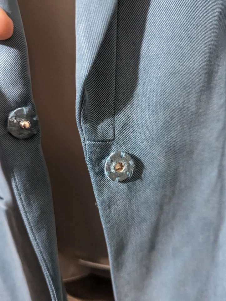 Куртка блейзер Elie Tahari синяя с подкладкой размер 8 застежка на одну пуговицу повышенная роскошь - Изображение 3 из 4