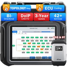 XTOOL D9 Used Bluetooth Car OBD2 Scan Bidirectional Diagnostic Tool Topology Map