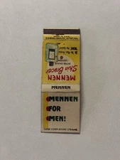 Mennen Skin Bracer Aftershave Lotion Vintage Matchbook Cover 700