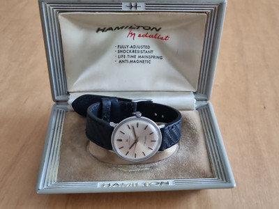 SCHÖNE, SEHR SELTENE VINTAGE HAMILTON AUTOMATIC  ARMBANDUHR IN ORGINALER BOX