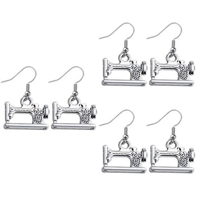 1 Para Nähmaschine Design Anhänger Ohrringe Kreative Lustige Ohrbügel