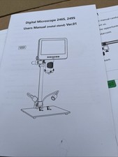 AD246S-M HDMI Digital Microscope 2000X with 7" LCD and Pro Boom Arm