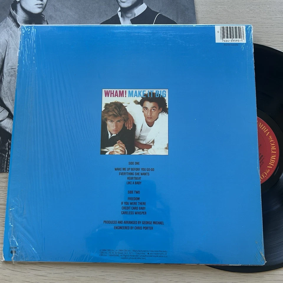 WHAM! Make It Big 1984 Original 1st Press In SHRINK +HYPE Complete W/Sleeve EX - Image 4 of 4