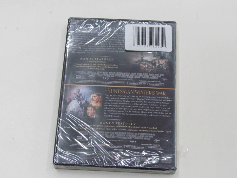 Snow White 2 Movie Collection Snow White And The Huntsman Winter Wars PG 13 - Image 2 of 2