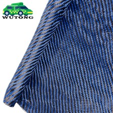 12" x 5FT Twill Weave Black Blue Carbon Fiber Fabric Cloth 3K, 9oz, 12" x 59"