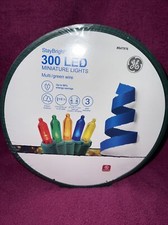 GE StayBright 300-Count 74.5-ft Multicolor LED Miniature Christmas String Lights