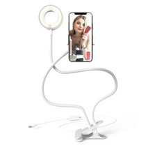 Bower 24" Flex Ring Light and cell phone holder, warm, cool white, USB Connect