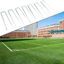 20PCS Synthetic Artificial Grass Turf Pins U Fastening Lawn Tent Pegs Mat