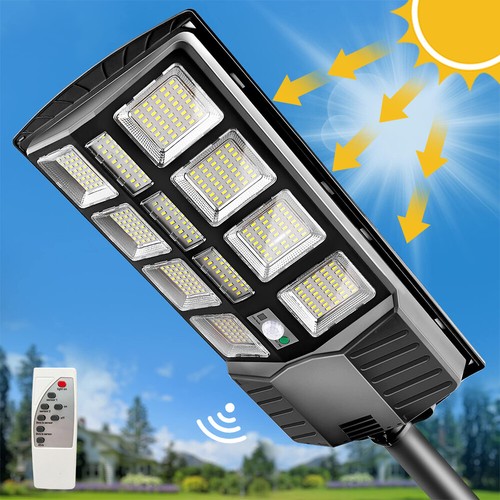 10000LM LED Solar Flood Light Motion Sensor Security Yard Street Outdoor Lamp AU - Picture 9 of 15