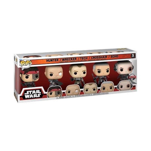 Funko Pop! Vinyl: Star Wars - Echo / Wrecker / Tech / Crosshair / Hunter - 5...