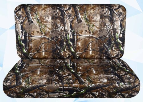 Fits 88-94 Chevy C/K 1500 truck seat covers Front bench No headrest camouflage - Foto 3 di 29