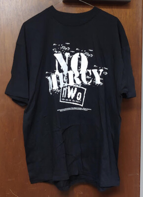 NEW Vintage WCW 1990 NWO No Mercy Black Wrestling T-Shirt WWE WWF