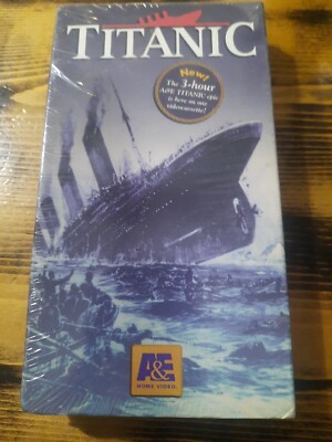Titanic 1994 VHS A&E Documentary Film 3 hours Factory Sealed! 