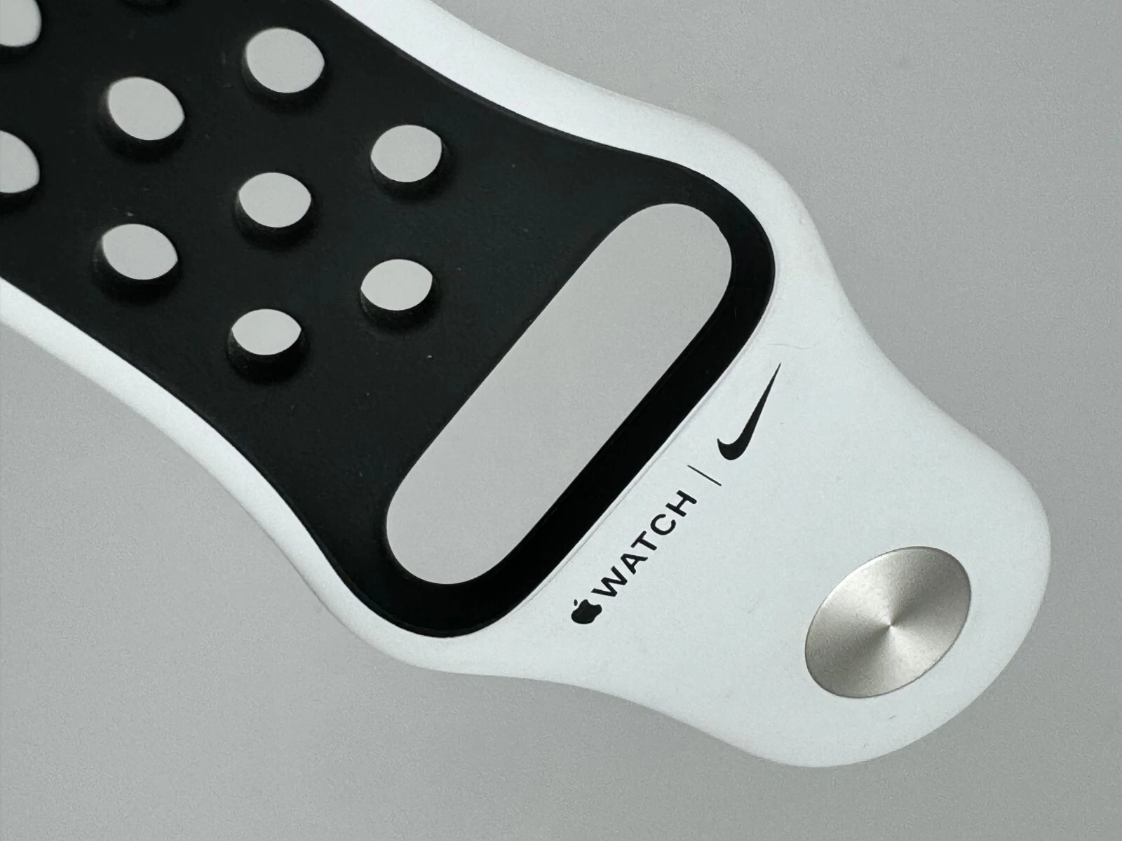 Original Apple watch 44MM 45MM 49MM Nike sport band Summit White/Black SM/ ML