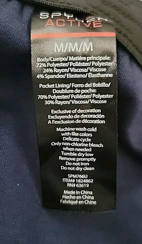 Spyder Men's Active Sweat Pants Blue Size M NWT - Picture 5 of 6