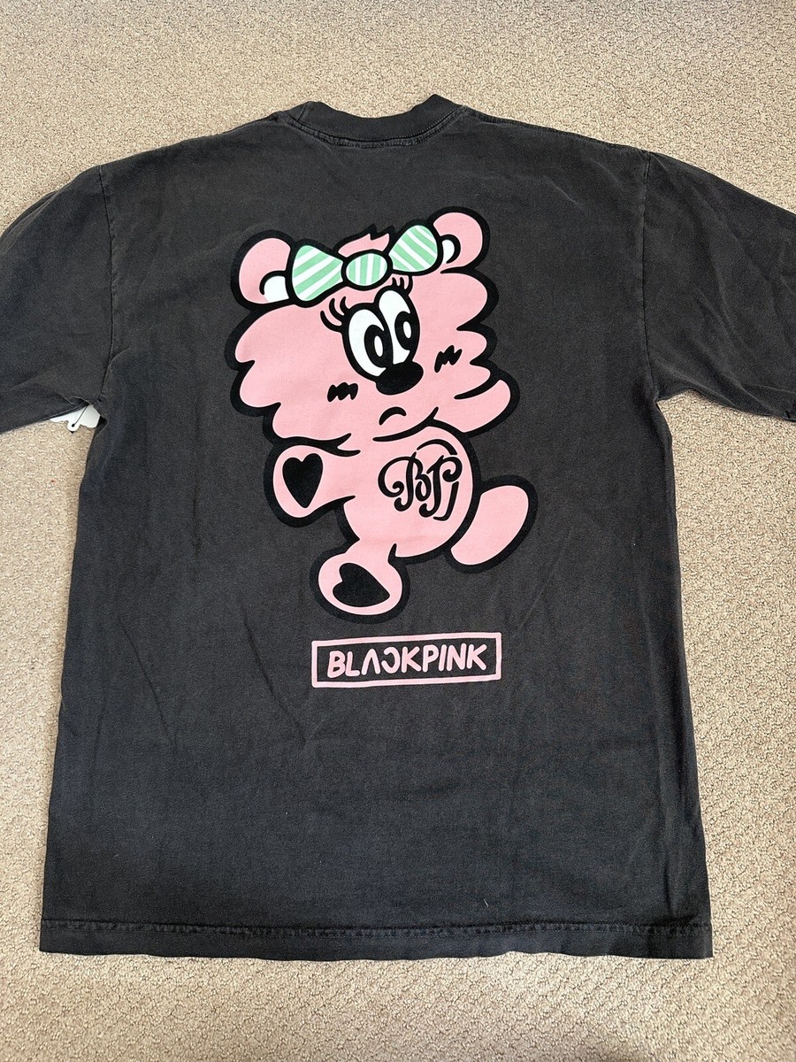 New BLACKPINK X VERDY BORN PINK PLUSH T SHIRT BLACK | eBay