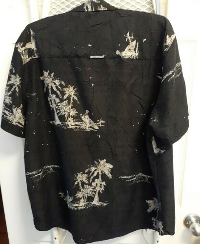 POINT ZERO Orange Label Classic Fit Shirt Hawaiian Sz L Tropical - Picture 3 of 3