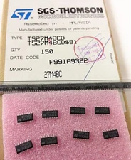 10pcs/10pcs TS27M4BCD PREC.LOW POWER CMOS QUAD OPAMP TLC27M4 LMC660