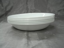 Corning Ware Corelle WINTER FROST WHITE Set of 6 8-1/2" 20oz Pasta Bowls USA ec