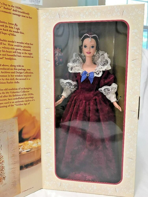 Sentimental Valentine Victorian Barbie Fashion Doll Hallmark Exclusive NIB 1996