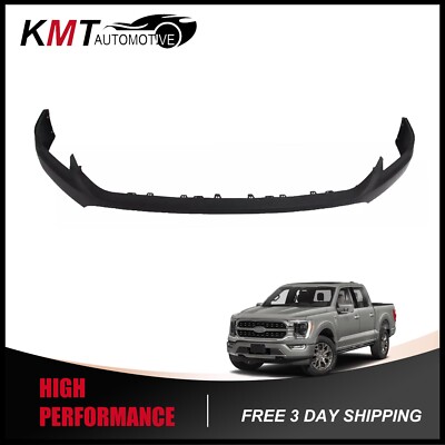 Primed Front Bumper Cover Upper Molding Trim Compatible with 2021-2023 Ford F150