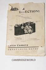 LEITZ LEICA IIIa CAMERA ORIGINAL 64 PAGE INSTRUCTION MANUAL GUIDE BOOK
