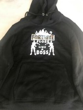 Fortnight Hoodies  New - Qty 5 - Childrens, Black, Long Sleeve, Small and Large