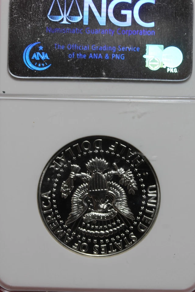 1964 NGC PF67 ACCENT HAIR 50C KENNEDY HALF DOLLAR #B48068 - Image 2 of 2