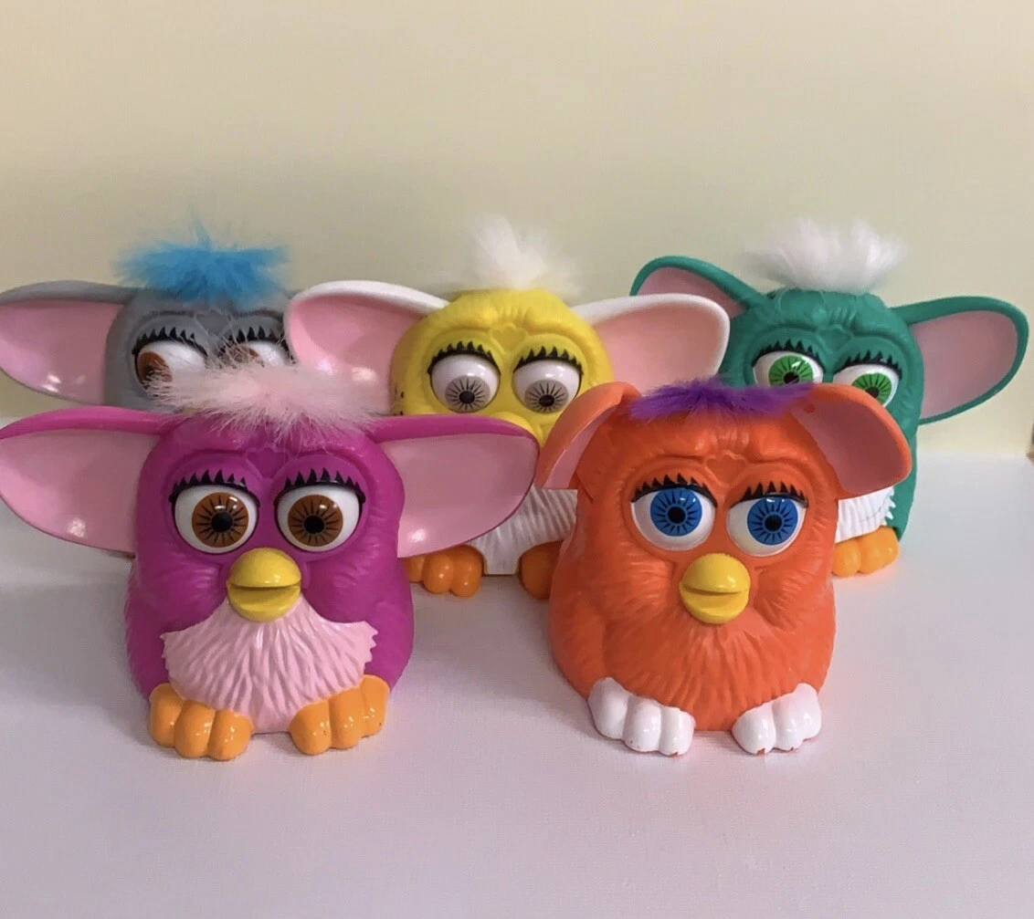 FURBY Toys LOT of 5 McDonald s Happy Meal Toys 1998