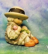 KE1 Pretty as A Picture Kim Anderson porcelain girl w rose 1.5