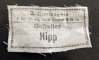 Original Name Label WW1 - RGT.114 for Uniform - Baden Constance