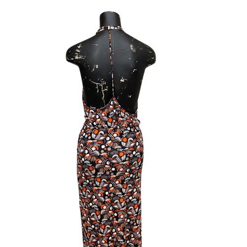 NEW Free People Daria Black Combo All Over Print Halter Maxi Dress Size XS - Picture 4 of 8