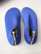 New Nupell Water Shoes Aqua Socks Quick Dry Blue Youth Kids Size 5.5-6 36/37 