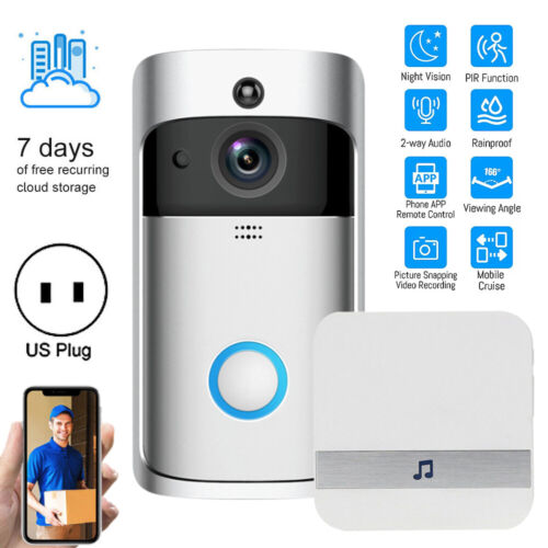 Wireless Doorbell Video Door Bell WiFi Smart Intercom Ring Security Phone Camera - Picture 41 of 42