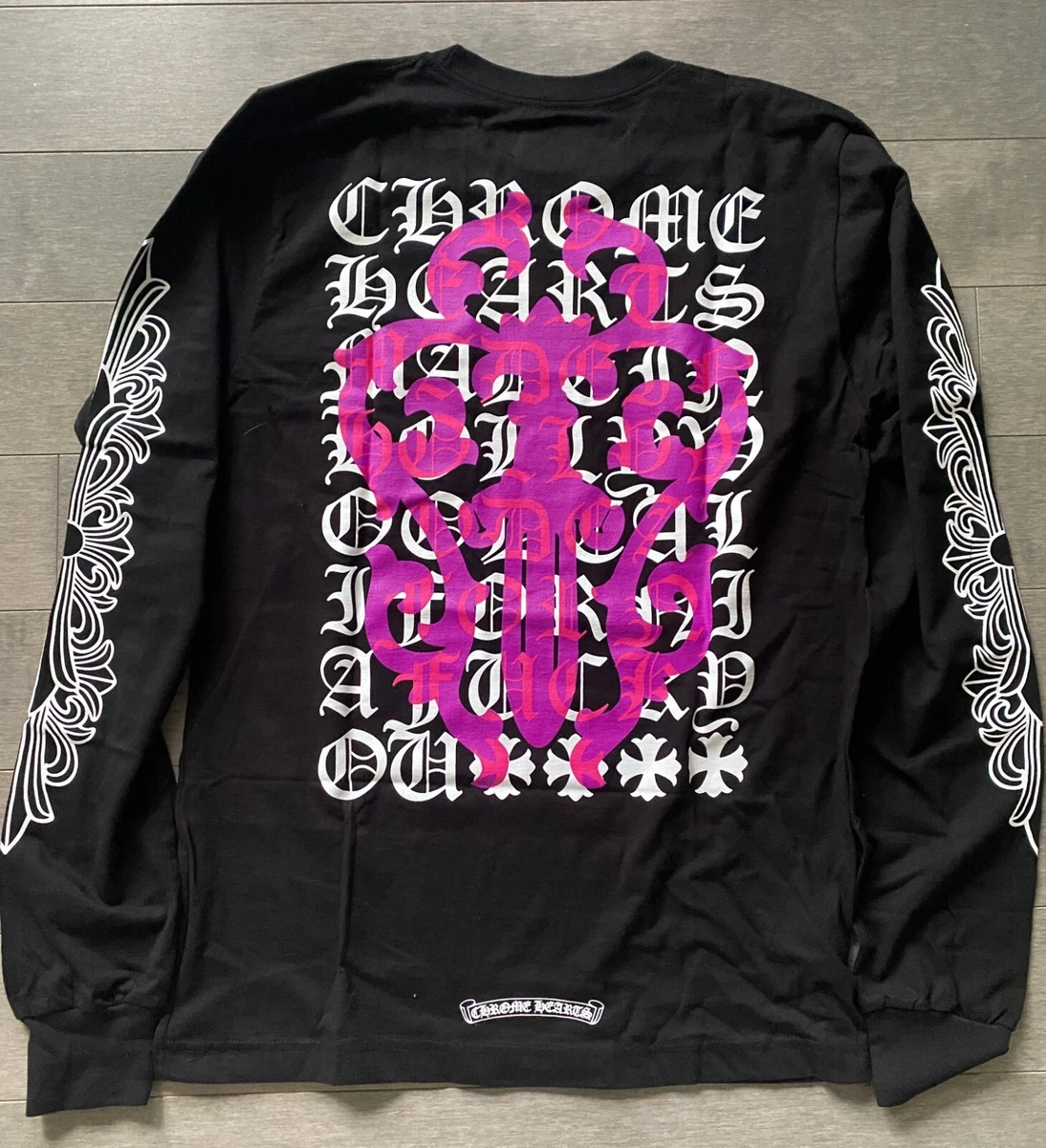 Chrome Hearts Eye Chart Dagger LS Tee Size M NEW 100% Authentic