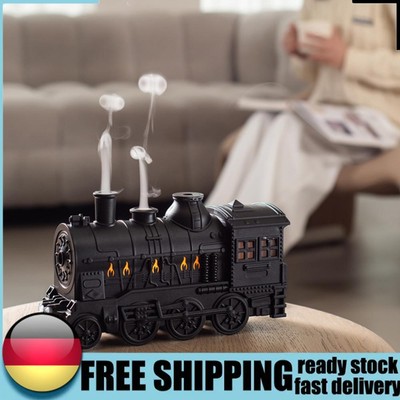 300ml Mini Train Shape Essential Oil Diffuser with Light Aromatherapy Diffuser