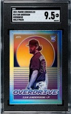 2021 Panini Chronicles OVERDRIVE 14 Ian Anderson HOLO PRIZM ROOKIE SGC 9.5 MINT+