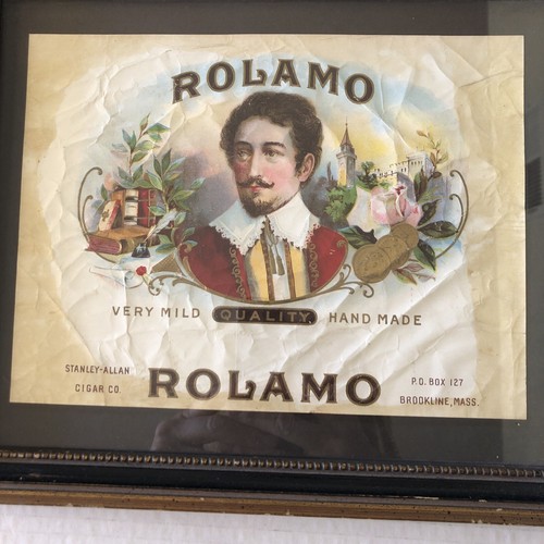 ROLAMO Cigar Box Label Advertisement Framed and Matted 11 “x 9” - Picture 7 of 11