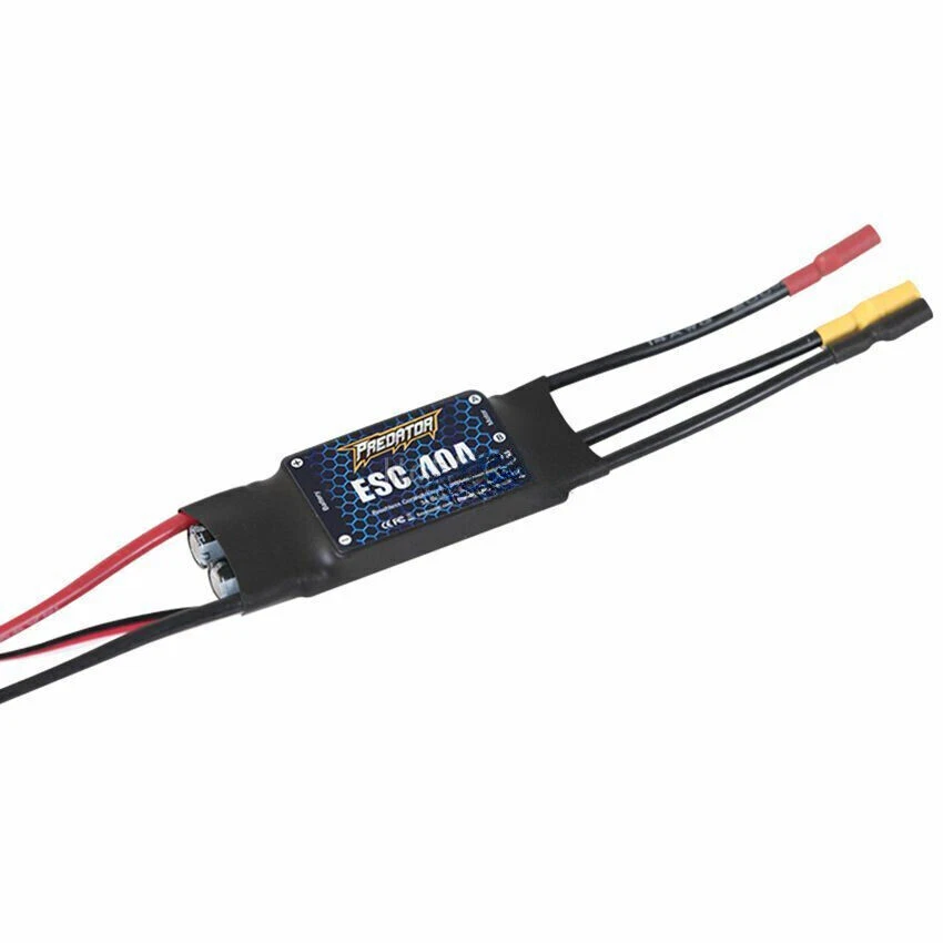 FMS part FMSESC40A Brushless ESC 40A with 3A SBEC for RC Plane Warbird Trainer - Image 3 of 4