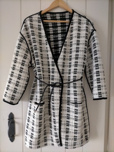 Itallian Designer brand Pinko reversable woven unstructured womans jacket - Picture 4 of 5
