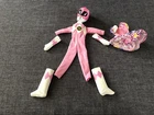 Vintage Pink Power Ranger Kimberly Doll Replacement Outfit Complete W/Dress