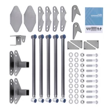 Weld On Parallel 4 Link Suspension for Classic Car Air Ride 24" Steel Bars 24"